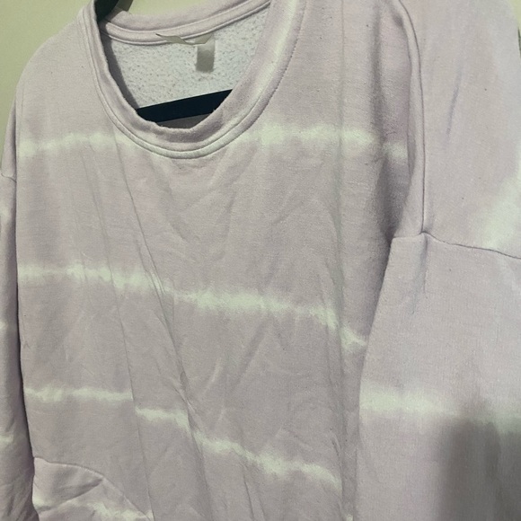 hyba purple tie dye crew neck pullover sweater - size medium - Picture 5 of 6